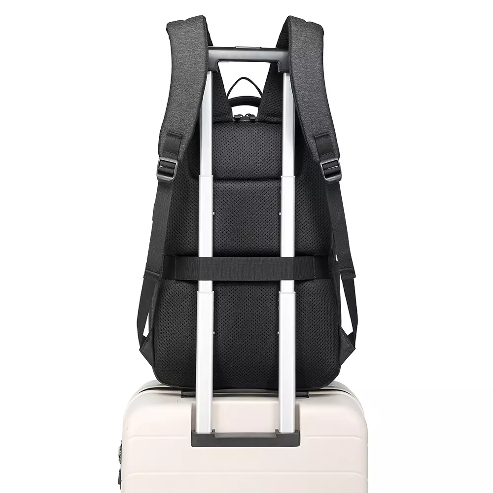 Navy Club Tas Ransel Laptop EJA - Backpack Daypack USB Port Tas Pria Wanita Free Bag Cover