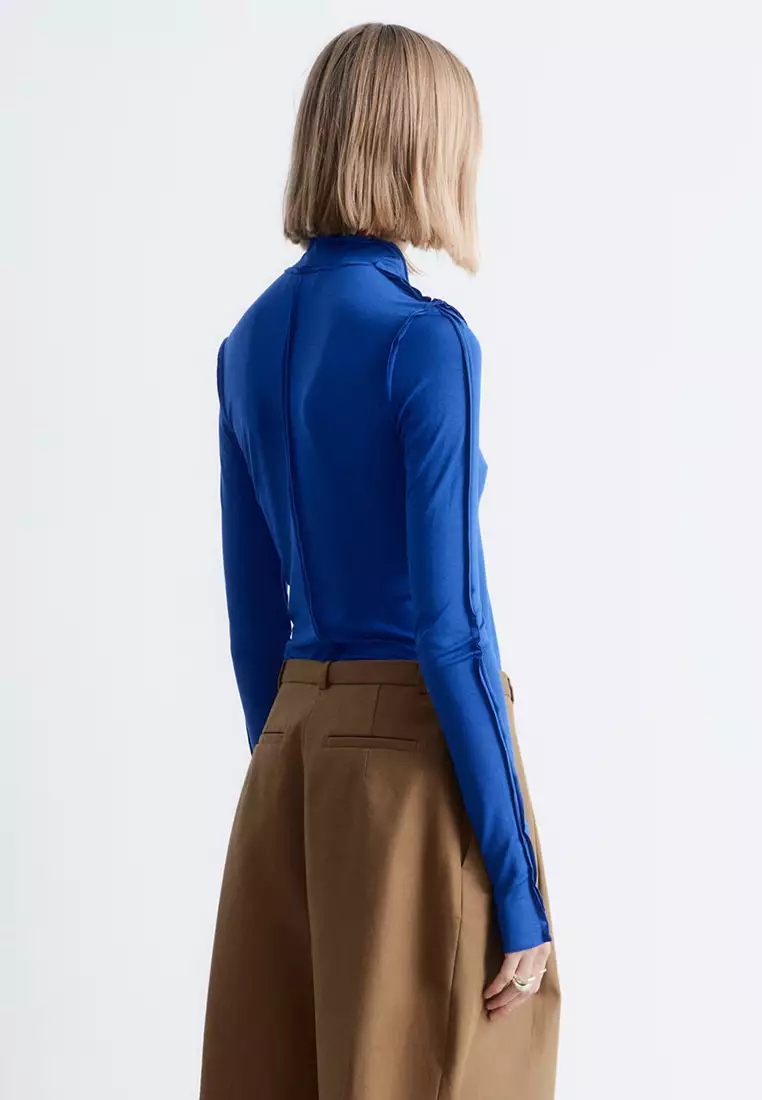 Long-Sleeved Turtleneck Top