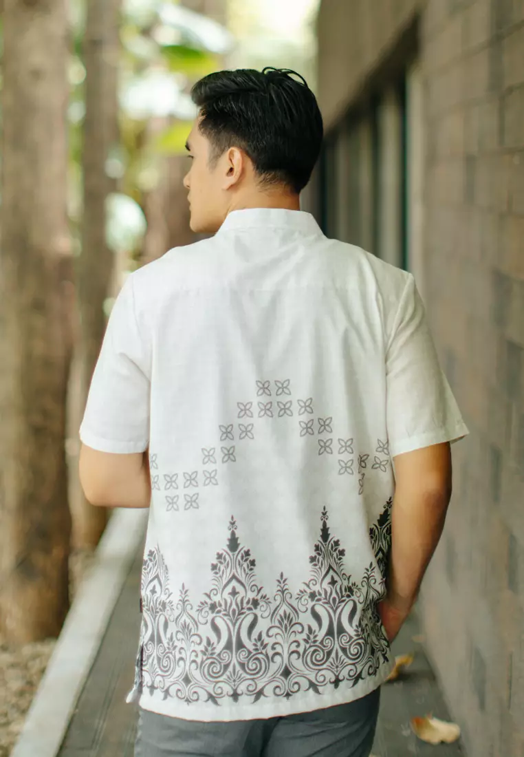 My Aksa Batik Pria Kemeja Pendek Koko Dobby Altan Alya Raya Series