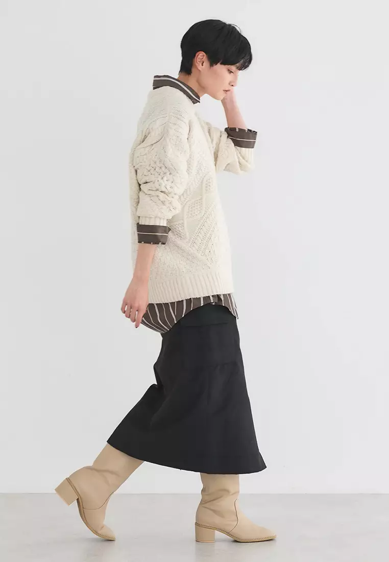 American Holic - Nakajima Patch Flap Tight Skirt