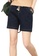 A-IN GIRLS navy Denim Shorts With Elastic Waist 7696CAAD99879EGS_1
