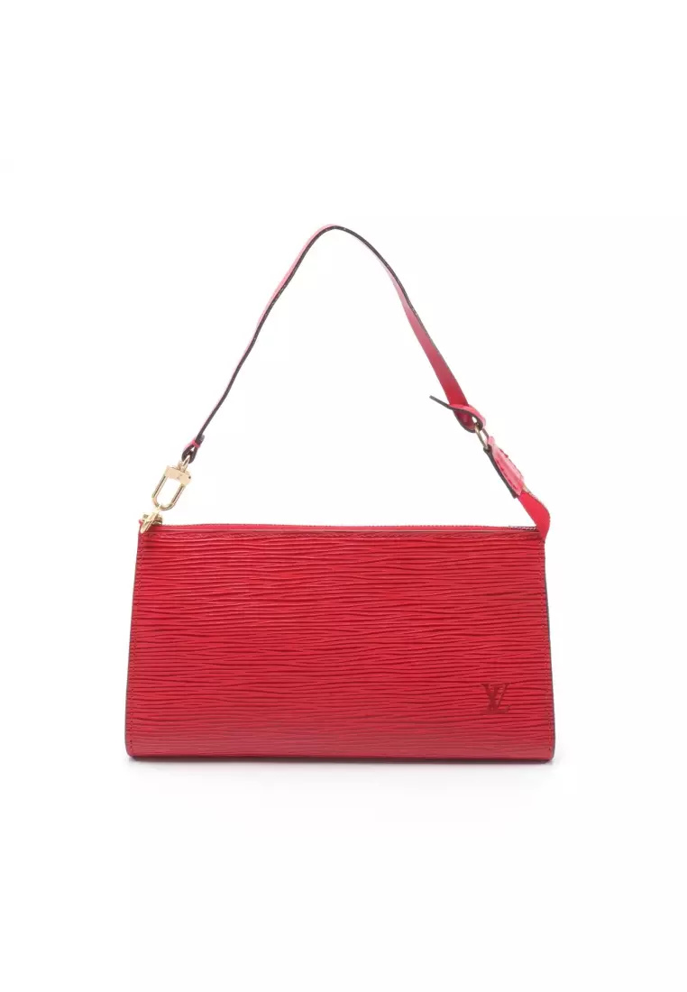 Louis Vuitton Castilian Red Epi Leather Pochette