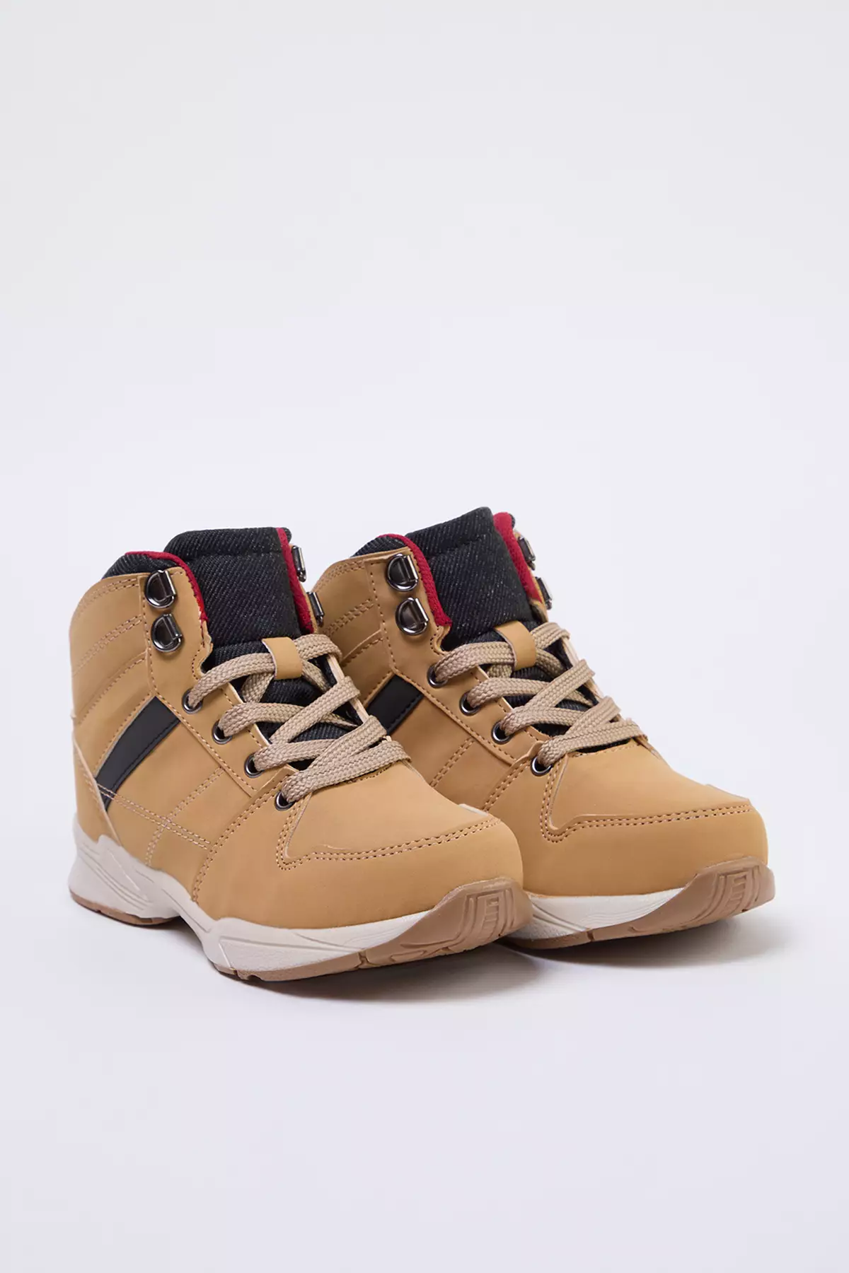 Camel Lace-Up Trekking Big Boy Kids Sneakers Takaw25Sn00025