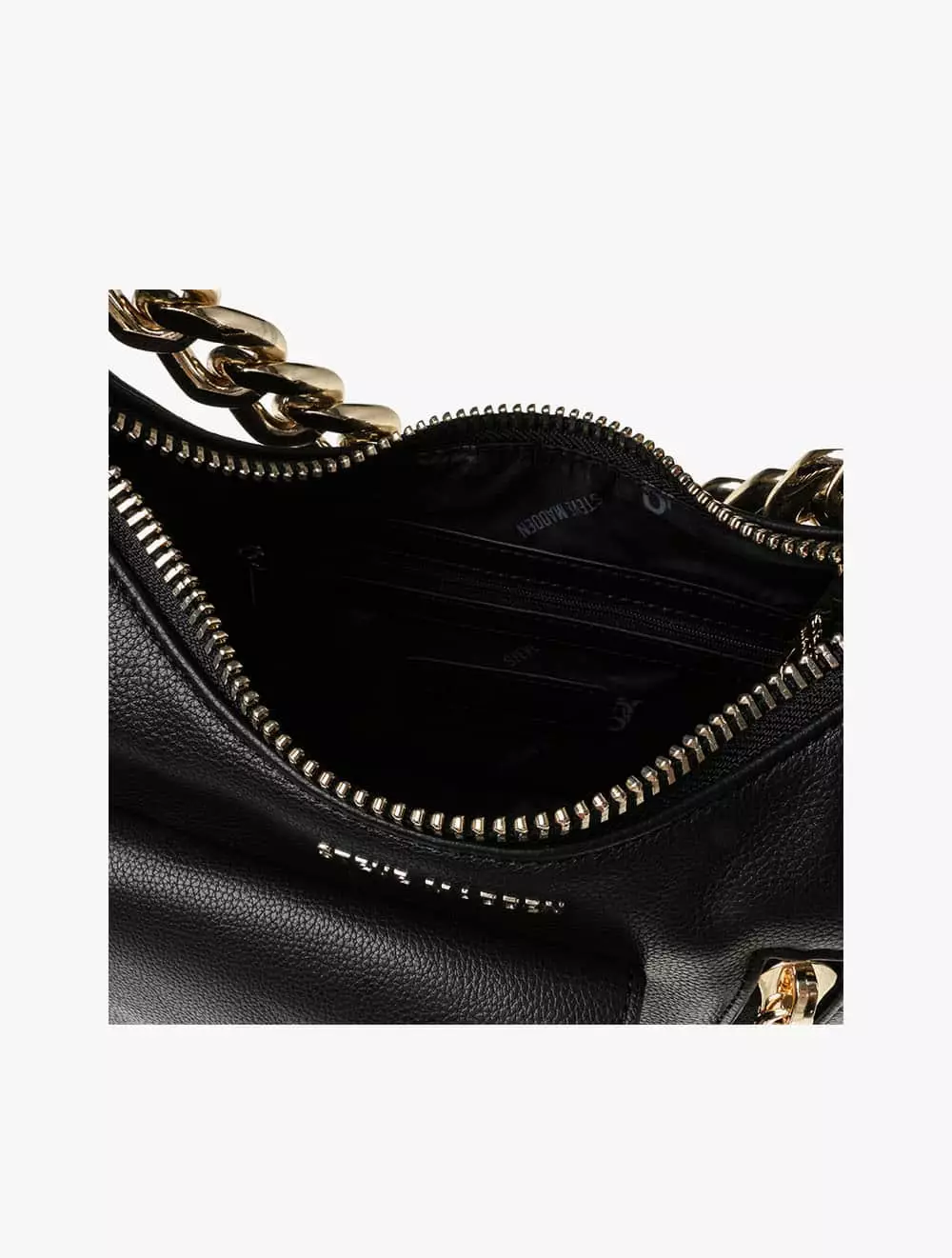 Steve Madden BOZZY Women's Crossbody Bags- Black/Gold - Black