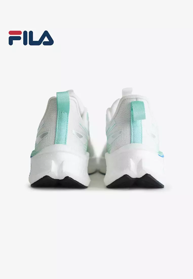 Womens Lite Dive Run LS WHT/GRN