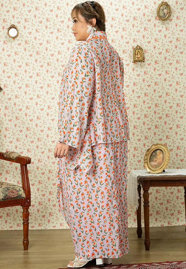 ZATI PLUS SIZE HANDKERCHIEF KEBAYA SET