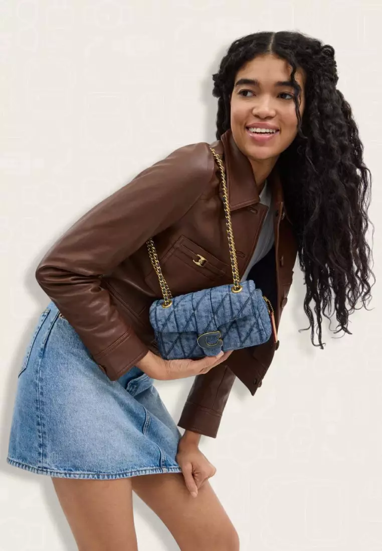 Coach Tabby Shoulder Bag 20 With Quilting Black