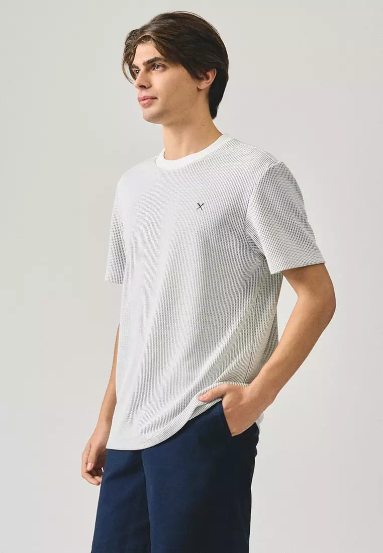 Regular Fit T-Shirt In Textured Knit