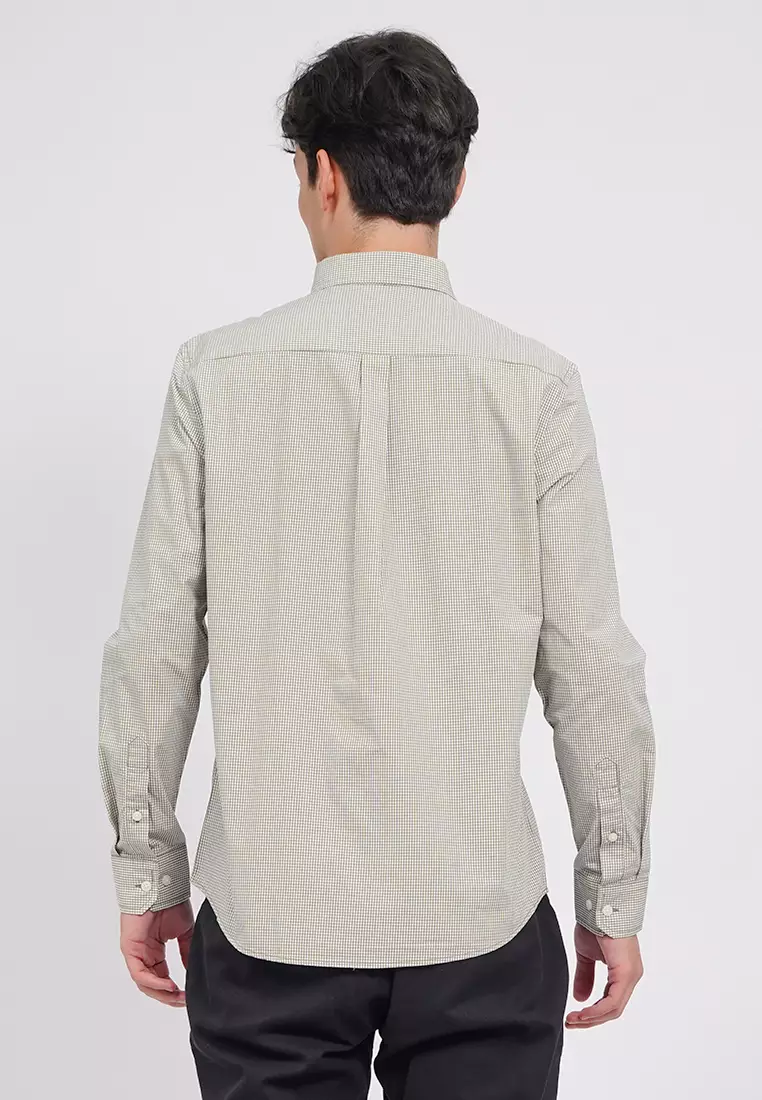 Regular Fit Long Sleeve Checks Shirt