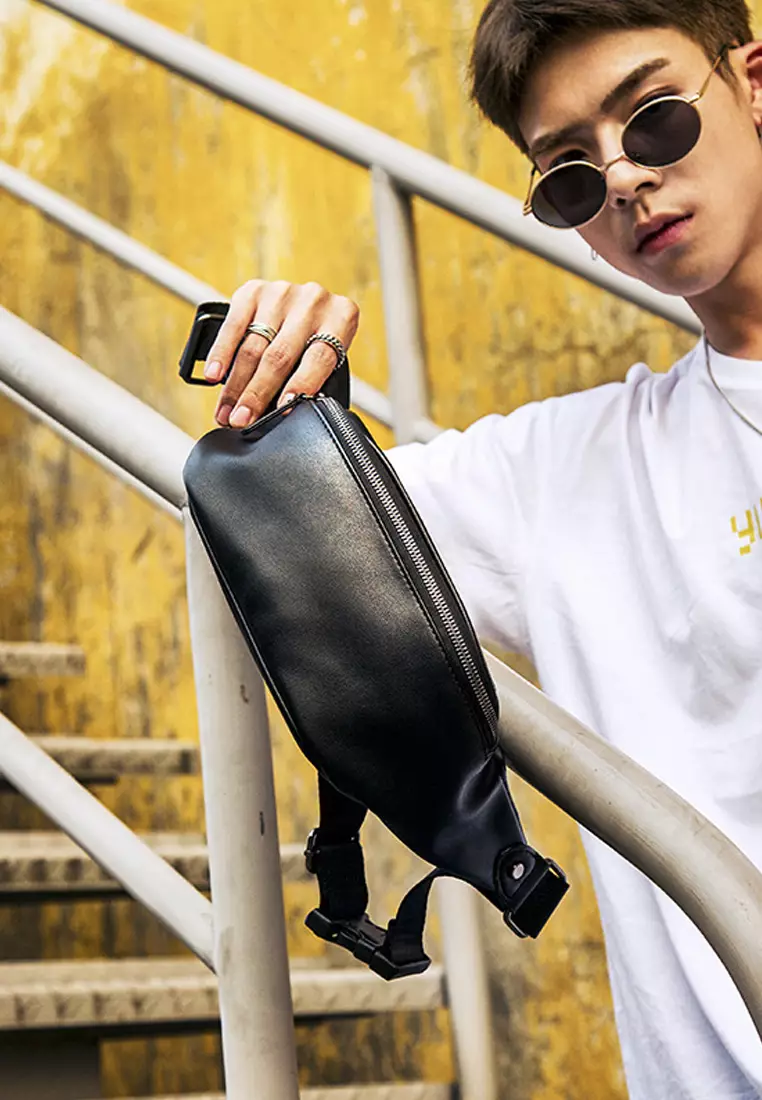 Outdoor Sports Faux Leather Chest Bag ET20444