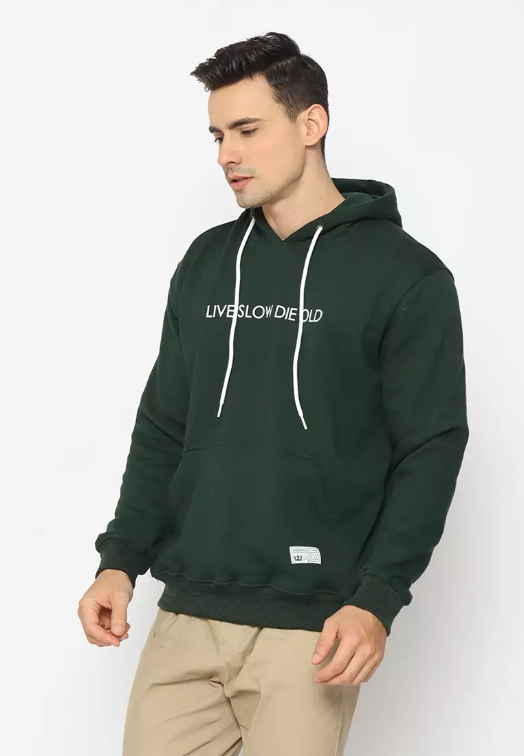 17SEVEN Hoodie Sablon 0303-LIVESLOW-GRN