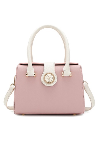 Swiss Polo pink Colourblocked Shoulder Bag 482A7AC0D94E83GS_1