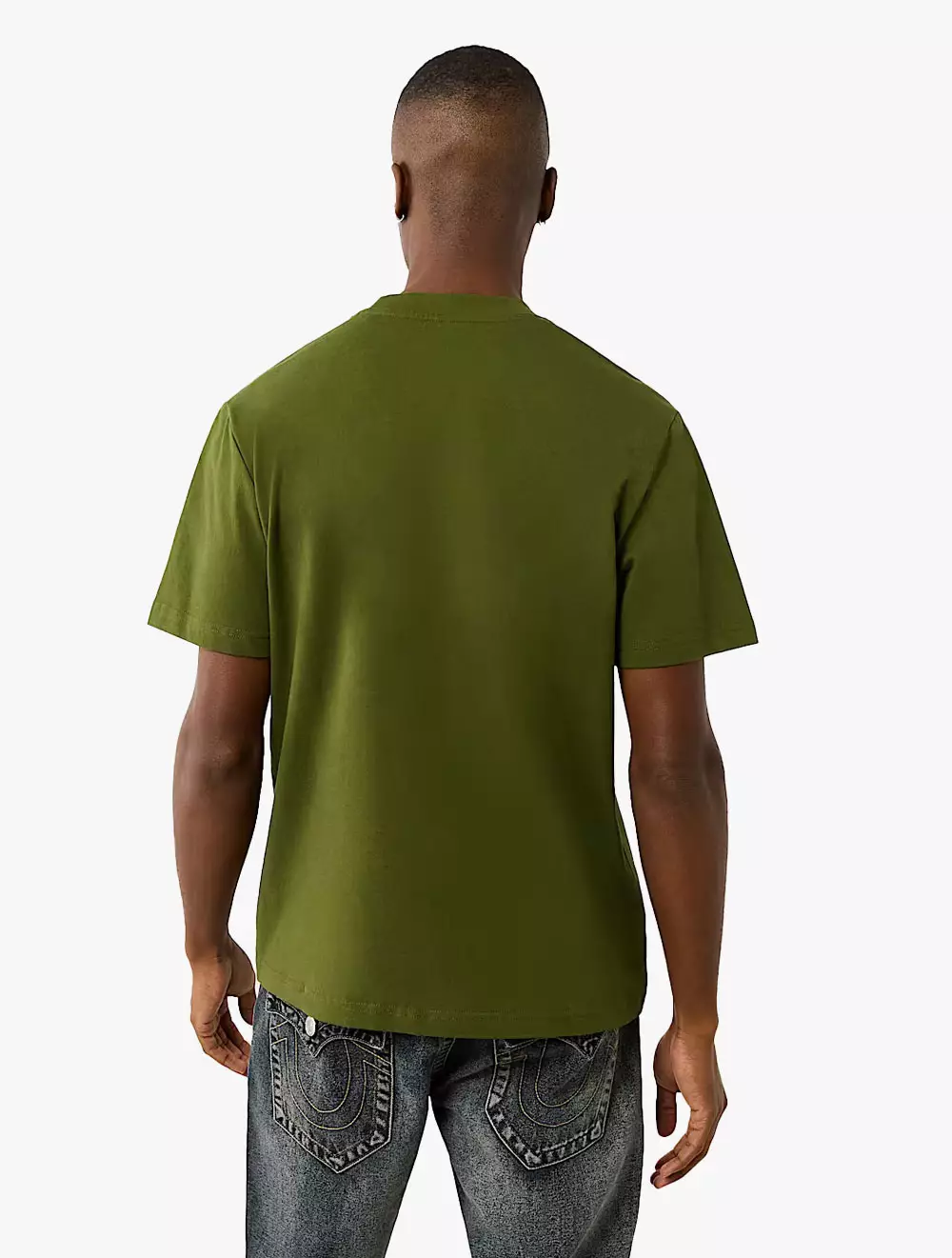 True Religion  - Men T-Shirts - SS MESH BOX LOGO TEE - Green