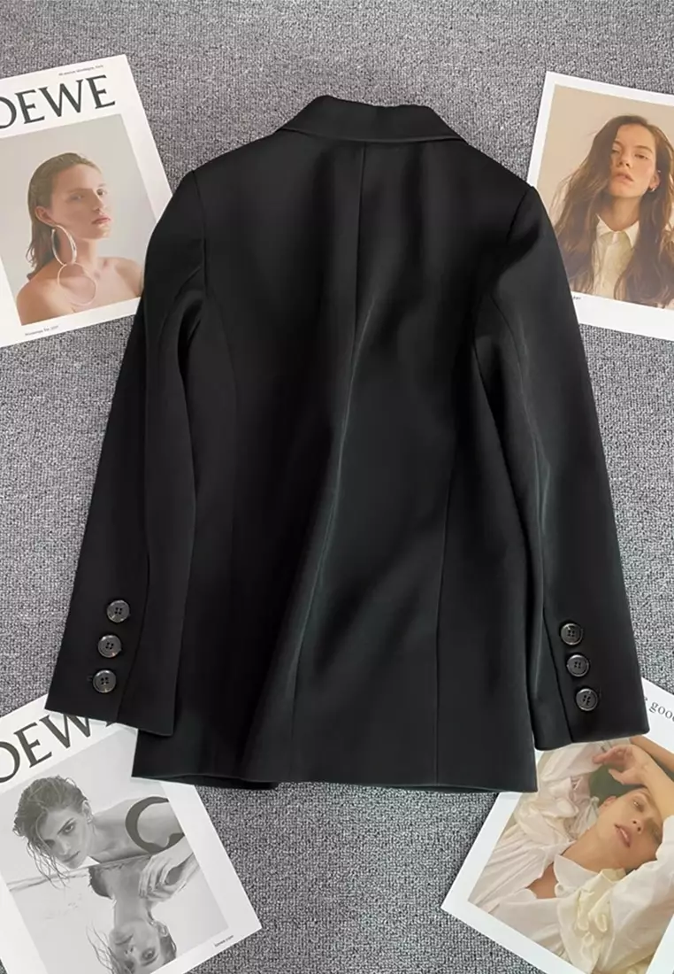 2025 Autumn Korean Style New Loose Straight Jacket CA25102418BK