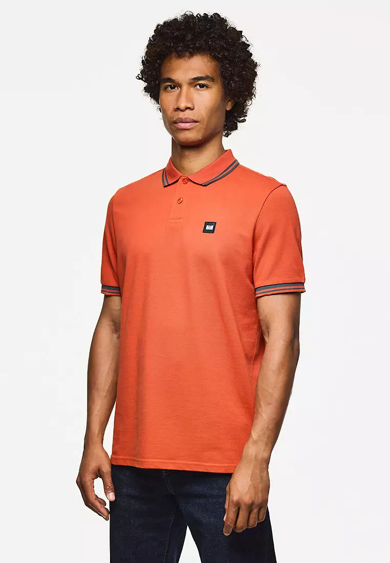 MENS SUNSET/CYCLONE LEVANTO POLO WITH CONTRAST TIPPING