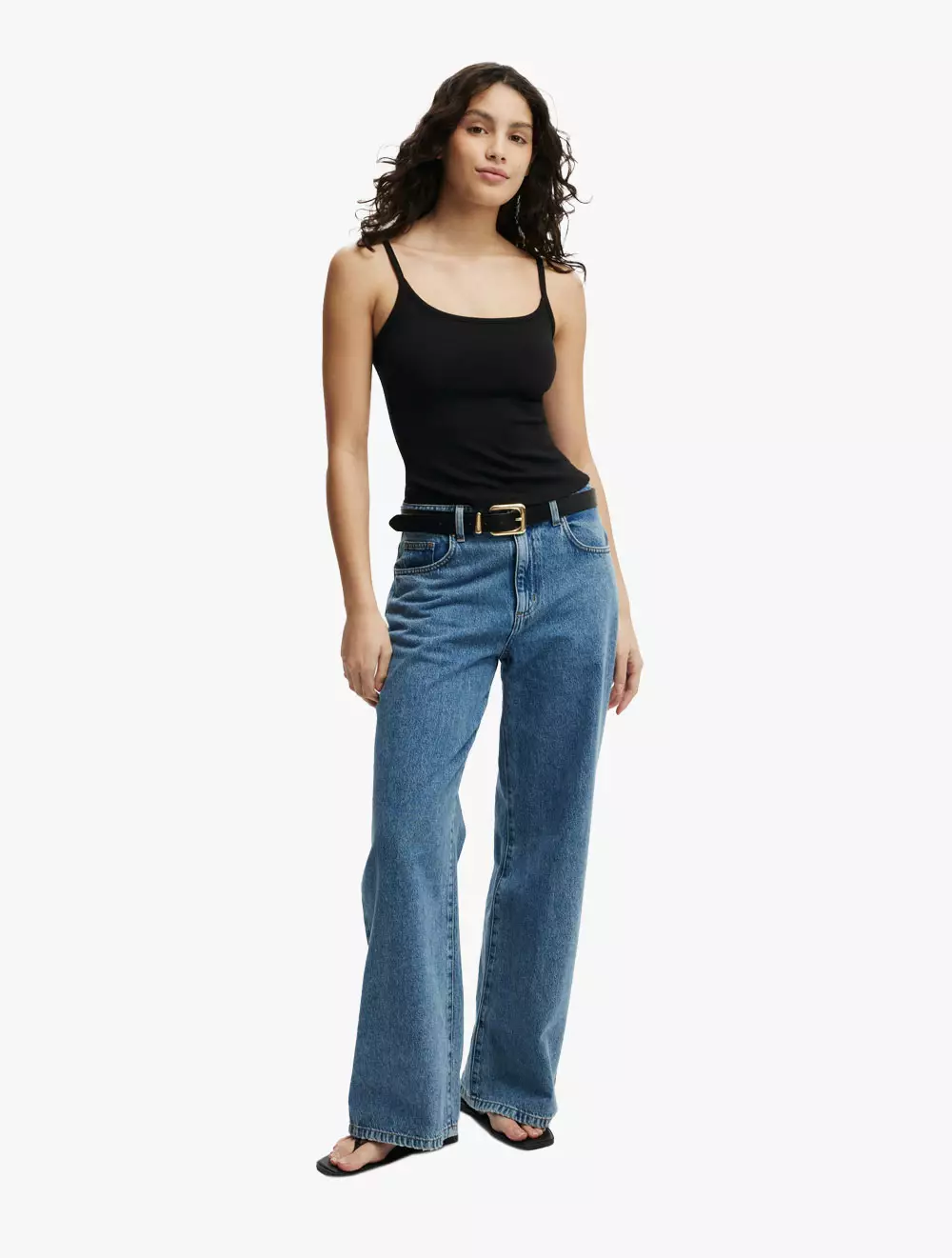 Cotton On - Atasan - Byron Scoop Cami - Black