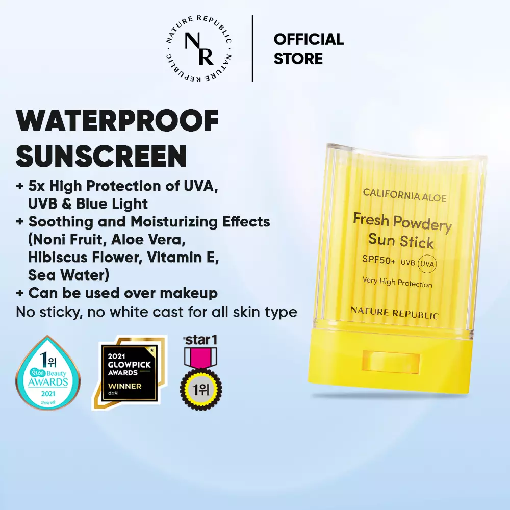 California Aloe Fresh Powdery Sun stick SPF50+ PA+