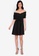 ZALORA BASICS black Off Shoulder Dress With Self Tie 8A352AA0D6B3BBGS_4
