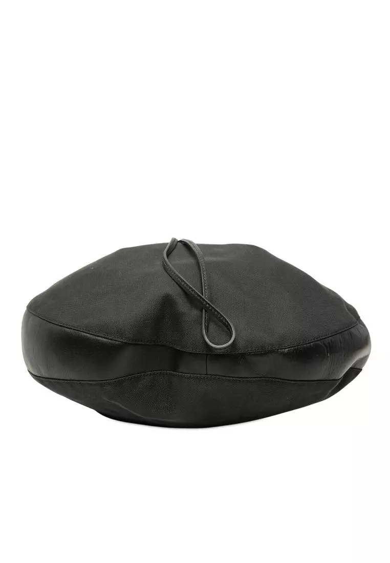 Pre-Loved Gucci Canvas Drawstring Hobo