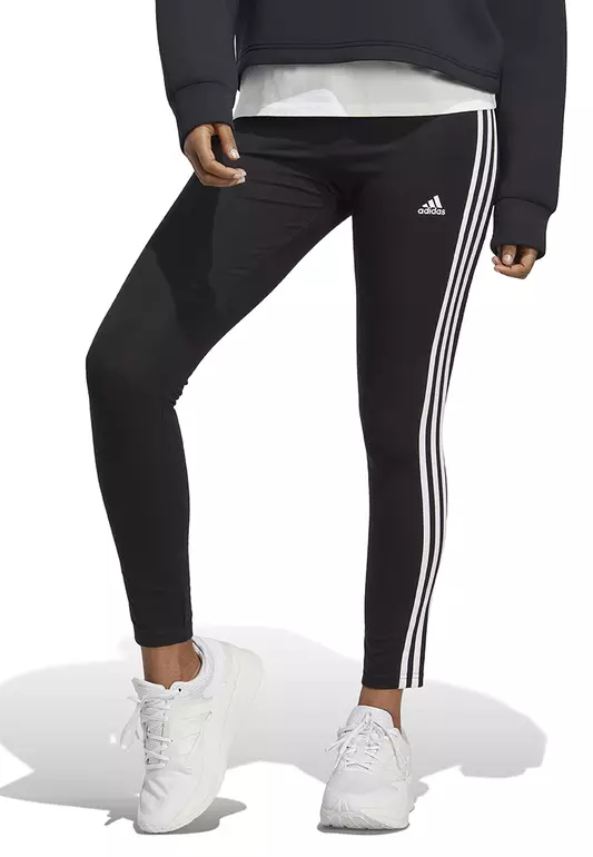 Essentials 3-Stripes High-Waisted Single Jersey Leggings