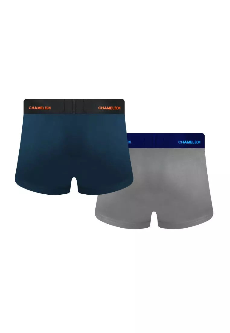 Chameleon Celana Dalam Pria Shorty 2 warna / pack - VCHB12S2FS