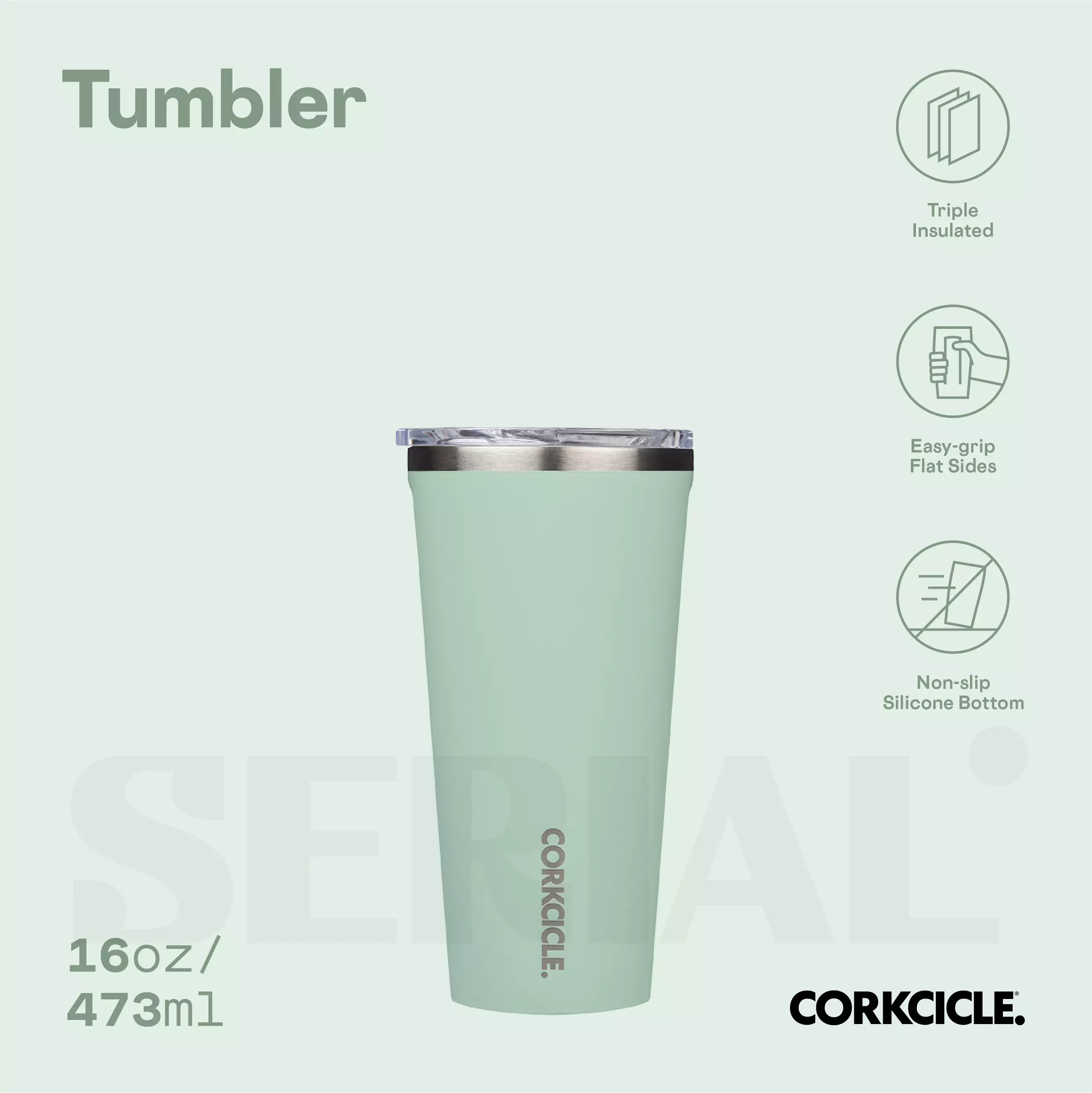 CORKCICLE® Tumbler 16oz - Matcha