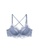 ZITIQUE blue Women's Stylish 3/4 Cup Wireless Lace Lingerie Set (Bra and Underwear) - Blue B3247US90CCAD9GS_2