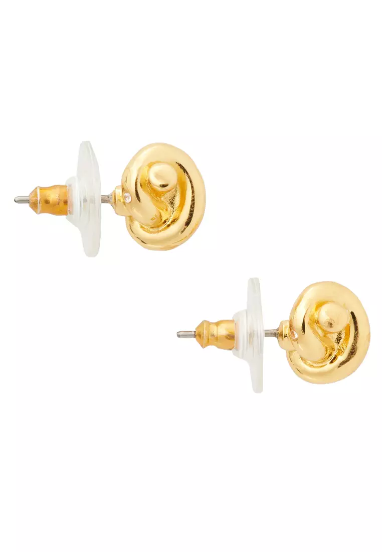 Sailor's Knot Studs Earrings in Gold o0r00064