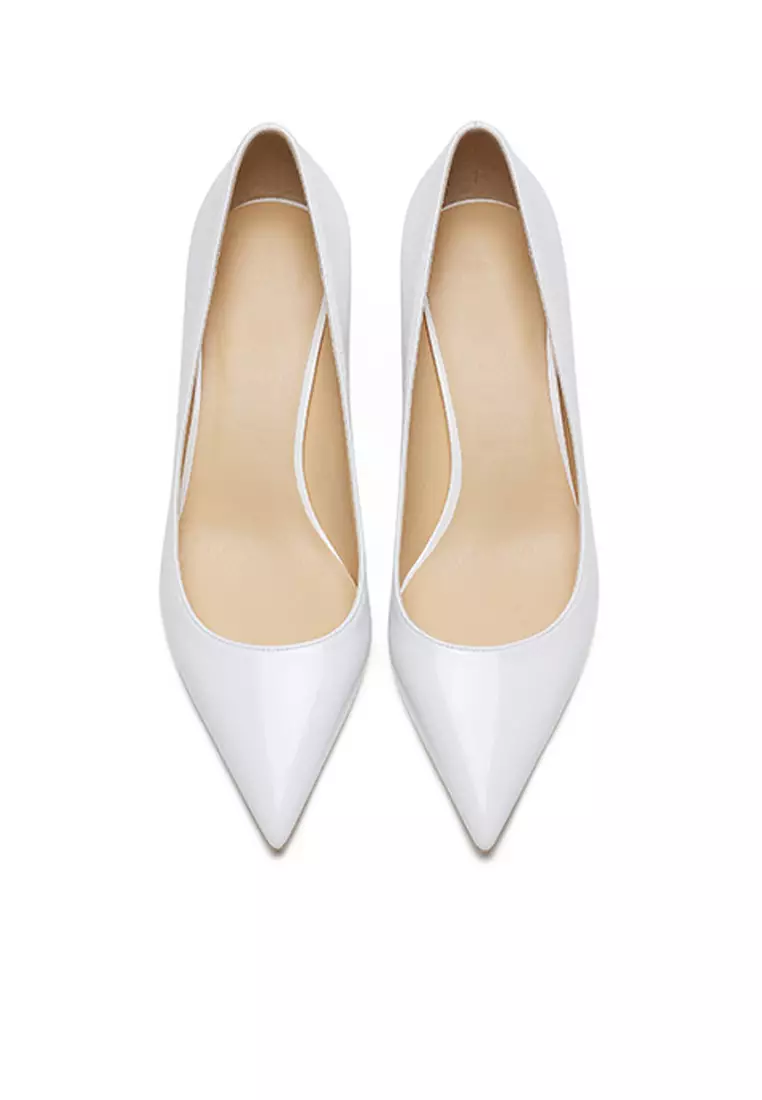 3CM Patent Pointed Kitten Heels Pumps HZL130