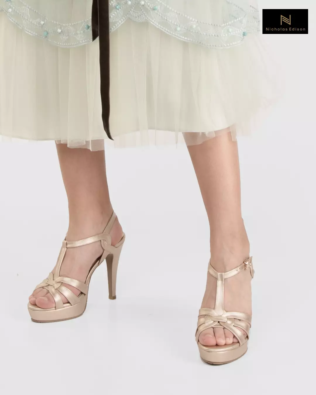 Heel Caroline Light Gold