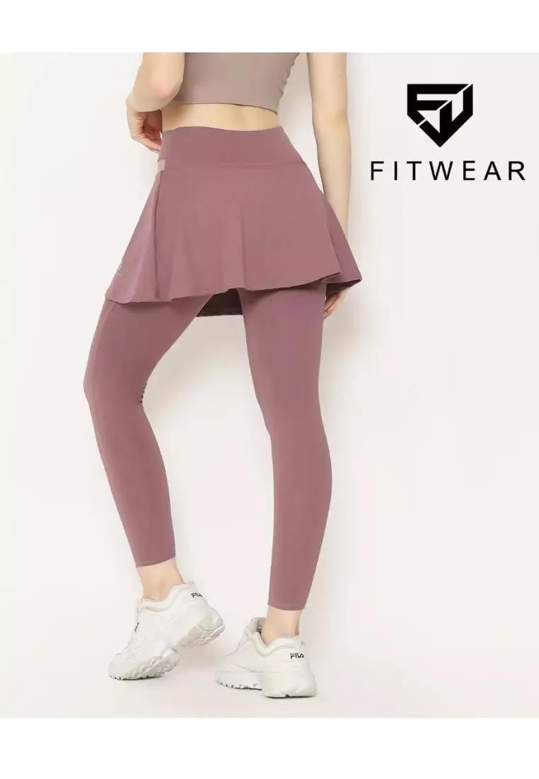 Fitwear - Rok + Legging Olahraga Wanita BEATRIX 2 TONE - PURPLE