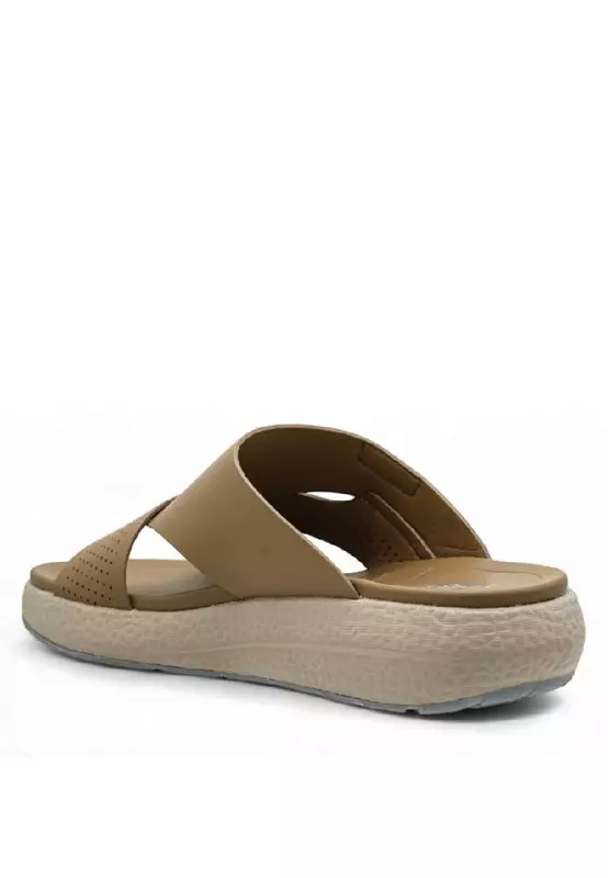 Men Slip On Faux Leather Classic Casual Sandals - 250140046