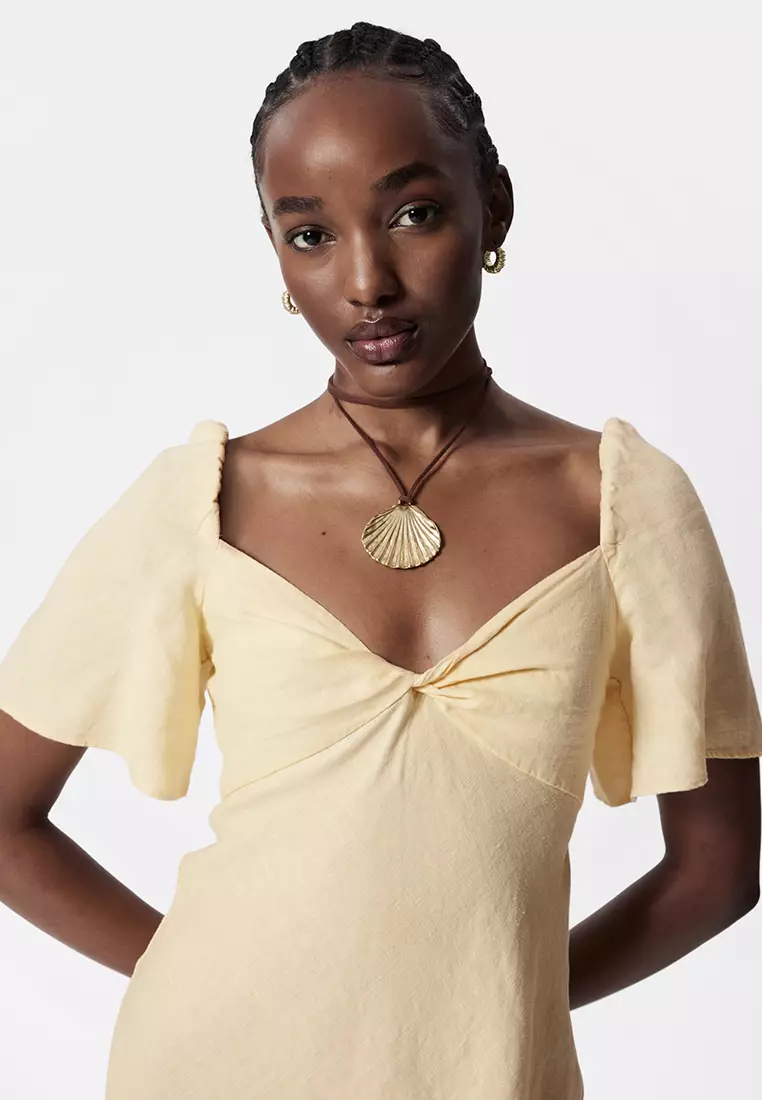 Linen Midi Dress
