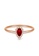 Aquae Jewels white Ring Empress 18K Gold And Diamonds - White Gold,Ruby 3DFA2AC4CFB576GS_2