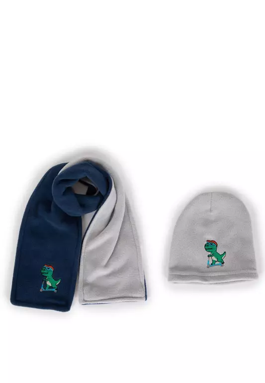 2-Piece Fleece Scarf & Beanie Set