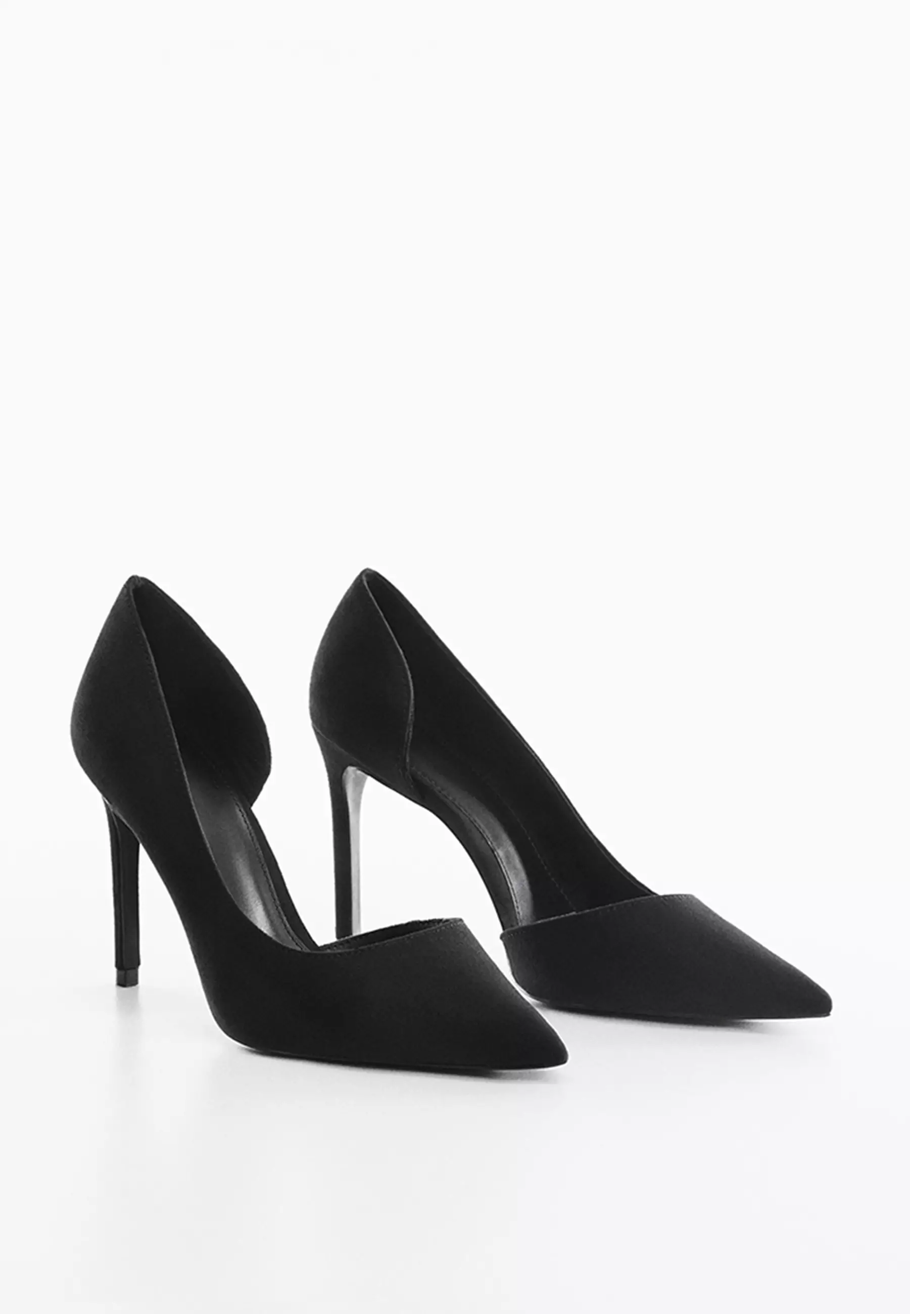 black heeled shoes