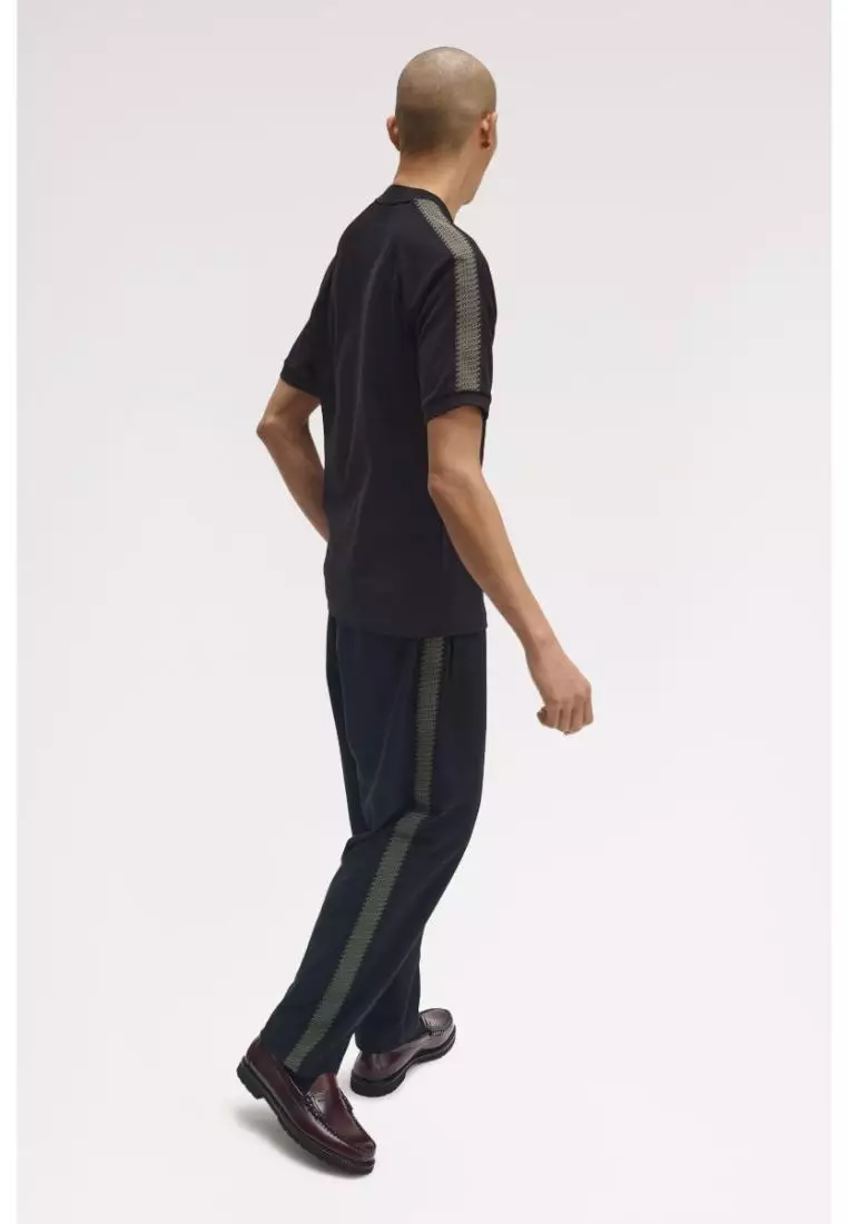 Fred Perry M1697 Tennis Grip Taped T-Shirt (Black)