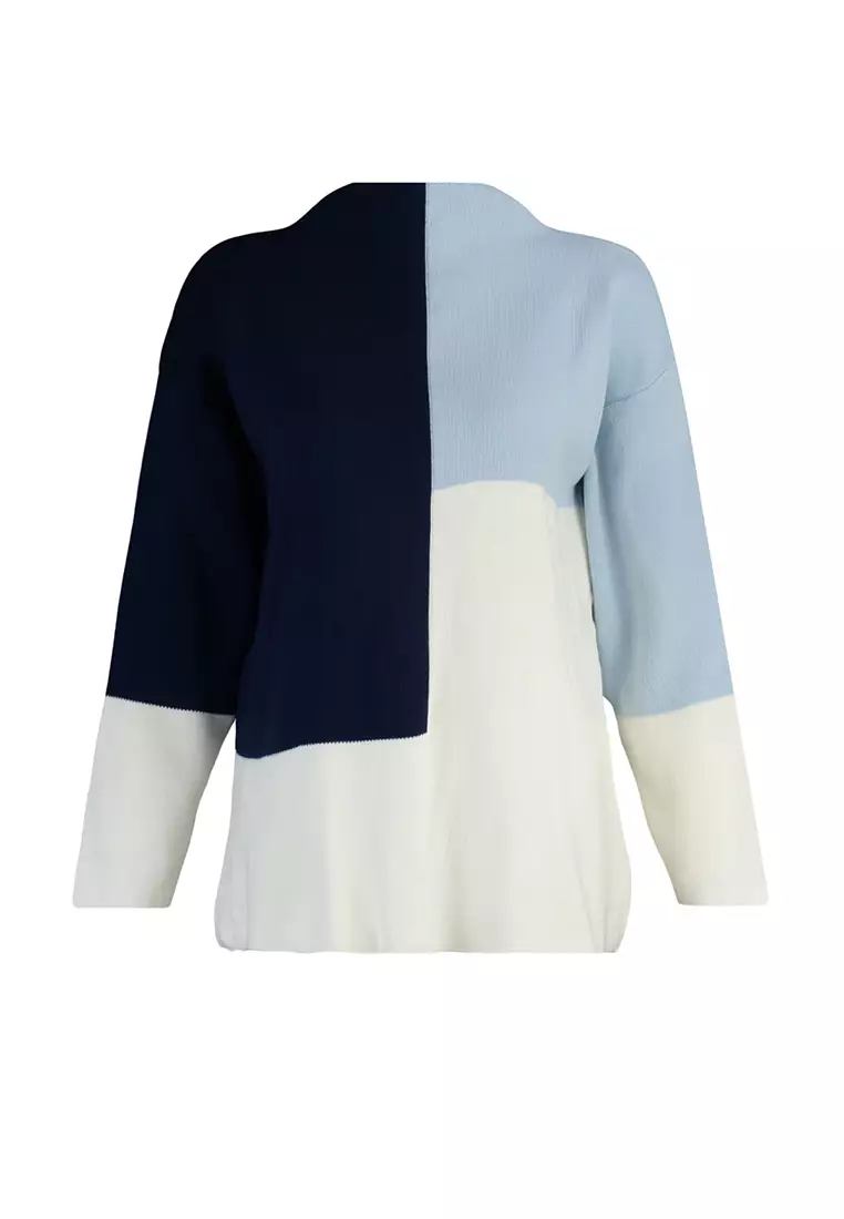 Colour Block Knitted Sweater