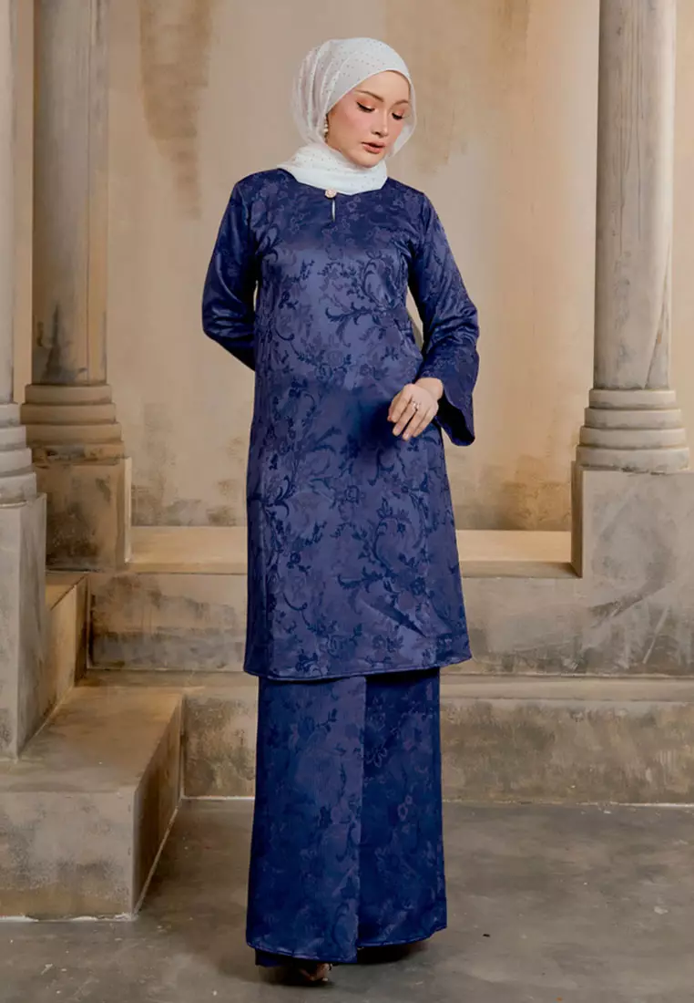Majestic 2.0 Classic Cotton Jacquard Baju Kurung Pahang Lipat Depan