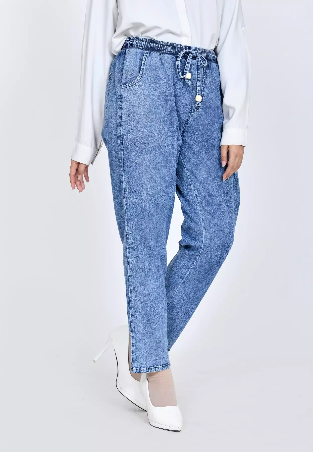 Denim Daily Pants - Snow Blue