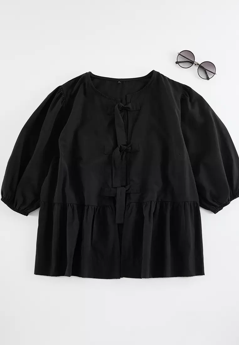 Lacing Detailed Blouse