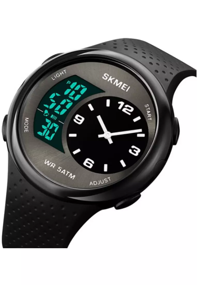 Jam Tangan Analog Digital Pria Waterproof Many Function Strap Tali Material Silicone GN50 ORIGINAL