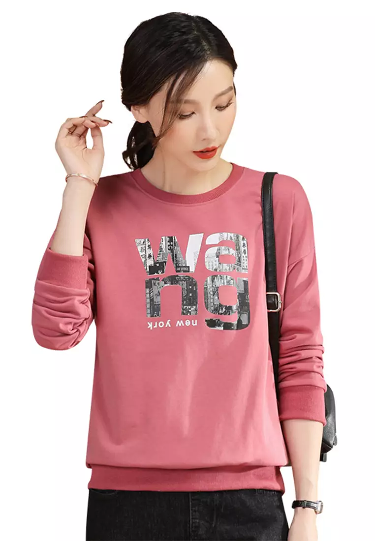 Sweater type t shirts for clearance ladies