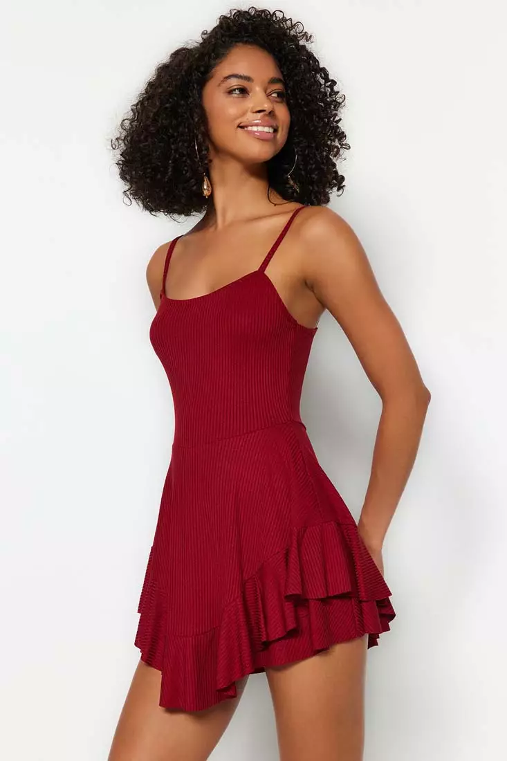 Strappy Jumpsuit with Flounce Shorts