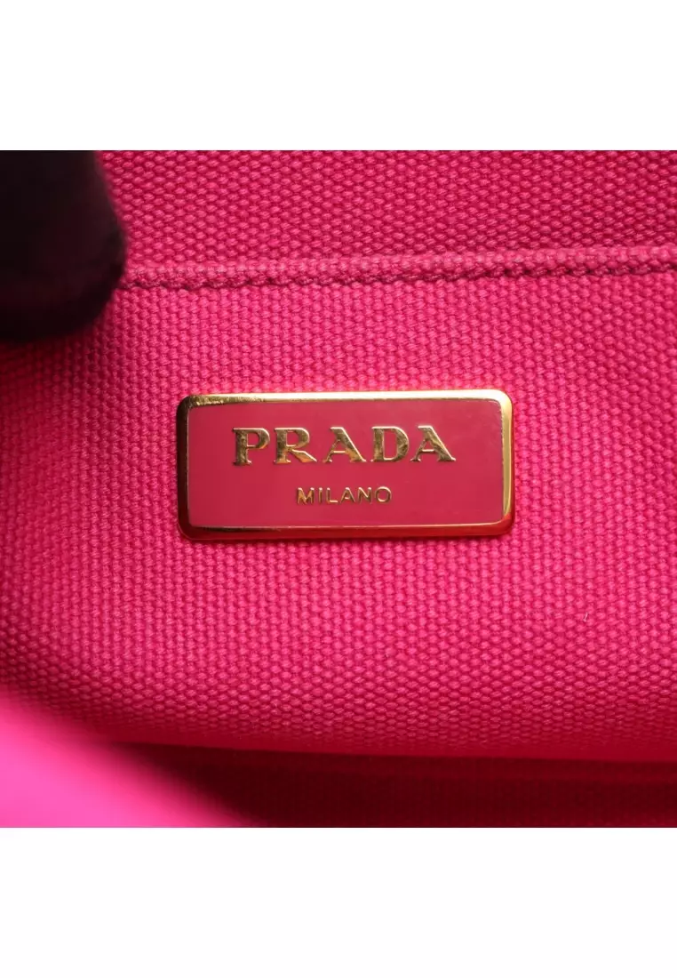 Buy Prada Pre-Loved Prada CANAPA Kanapa Handbag tote bag canvas