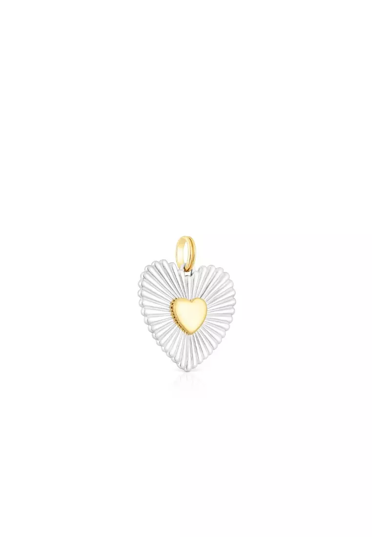 Buy TOUS TOUS Iris Motif Silver Pendant with Heart Silhouette 2023 Online |  ZALORA Singapore