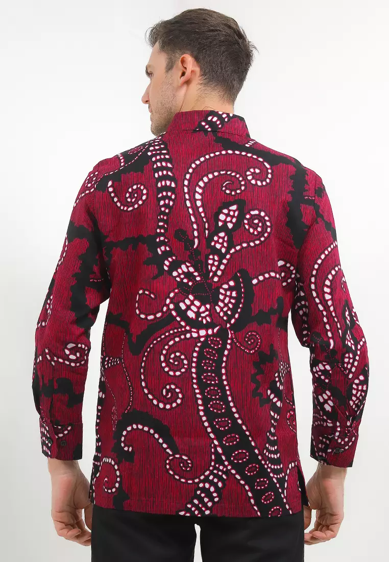 Kemeja Body Fit Batik Batu Pecah