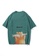 Twenty Eight Shoes green VANSA Unisex Cat Print Short Sleeve T-Shirt VCU-T1010 6F63AAAF87E63FGS_1