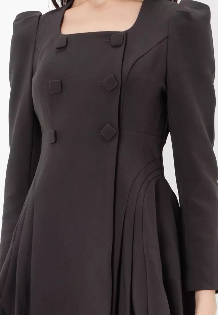 Coat Skater Dress With Blazer Black Blazer Dress – AX Paris
