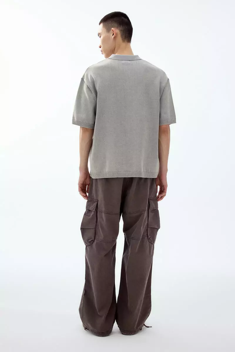 Loose Fit Knitted polo shirt